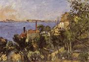 Paul Cezanne La Mer a l'Estaque oil painting reproduction